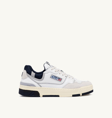CLC LOW IN PELLE E SUEDE BIANCO E SPACE