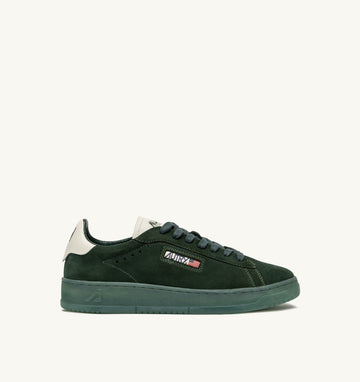 DALLAS LOW IN SUEDE MARSHMALLOW E BOTTLE GREEN