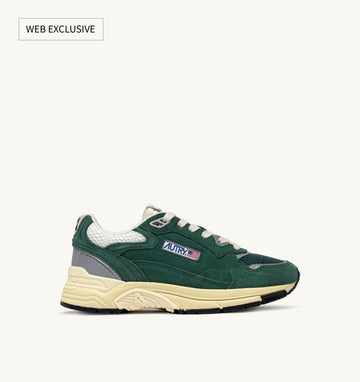 HYPERWAY IN MESH E SUEDE MALACHITE E ARGENTO